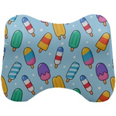 Cute-kawaii-ice-cream-seamless-pattern Head Support Cushion by Salman4z