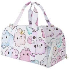 Cute-doodle-cartoon-seamless-pattern Burner Gym Duffel Bag by Salman4z