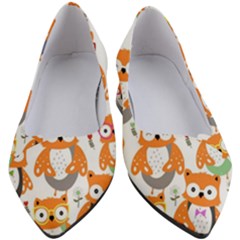 Cute-colorful-owl-cartoon-seamless-pattern Women s Block Heels  by Salman4z