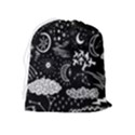 Vector-set-sketch-drawn-with-space Drawstring Pouch (XL) View2