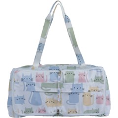 Cute-cat-colorful-cartoon-doodle-seamless-pattern Multi Function Bag by Salman4z