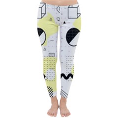 Graphic-design-geometric-background Classic Winter Leggings by Salman4z