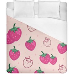Seamless-strawberry-fruit-pattern-background Duvet Cover (california King Size) by Salman4z