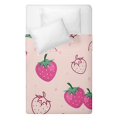 Seamless-strawberry-fruit-pattern-background Duvet Cover Double Side (single Size) by Salman4z