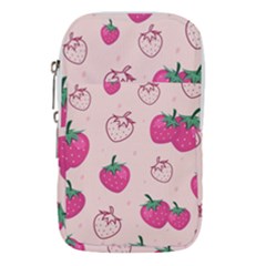 Seamless-strawberry-fruit-pattern-background Waist Pouch (small) by Salman4z
