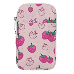 Seamless-strawberry-fruit-pattern-background Waist Pouch (large) by Salman4z