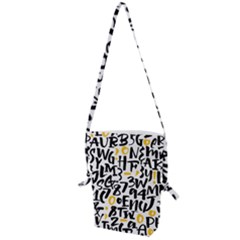 Letters-pattern Folding Shoulder Bag by Salman4z