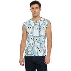 Penguins Pattern Men s Raglan Cap Sleeve Tee by pakminggu