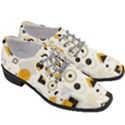 Flat Geometric Shapes Background Women Heeled Oxford Shoes View3