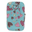 Seamless Pattern With Heart Shaped Cookies With Sugar Icing Waist Pouch (Small) View2