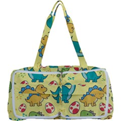 Seamless Pattern With Cute Dinosaurs Character Multi Function Bag by pakminggu