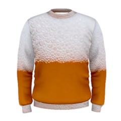 Beer Foam Bubbles Alcohol Glass Men s Sweatshirt by pakminggu