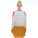 Beer Foam Bubbles Alcohol Glass Velvet Long Sleeve Shoulder Cutout Dress View2