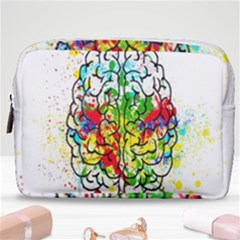 Brain Mind Psychology Idea Hearts Make Up Pouch (medium) by pakminggu