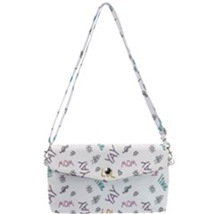 Doodle Pattern Removable Strap Clutch Bag by pakminggu