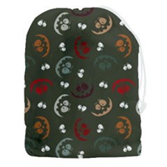 Art Halloween Pattern Creepy Design Digital Papers Drawstring Pouch (3xl) by pakminggu