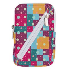Background Pattern Texture Design Dots Wallpaper Belt Pouch Bag (large) by pakminggu