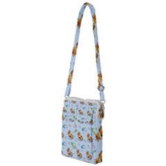 Pattern Giraffe Animal Seamless Scrapbooking Blue Multi Function Travel Bag by pakminggu
