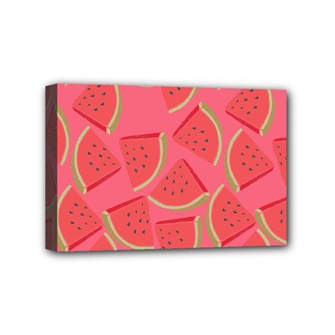 Watermelon Background Watermelon Wallpaper Mini Canvas 6  X 4  (stretched) by pakminggu