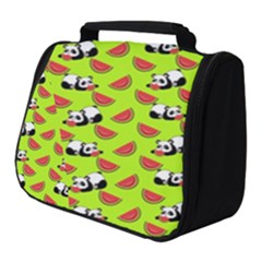 Watermelon Panda Background Wallpaper Full Print Travel Pouch (small) by pakminggu