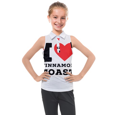 I Love Cinnamon Toast Kids  Sleeveless Polo Tee by ilovewhateva