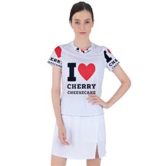 I Love Cherry Cheesecake Women s Sports Top by ilovewhateva