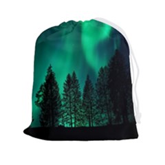 Aurora Northern Lights Phenomenon Atmosphere Sky Drawstring Pouch (2xl) by pakminggu