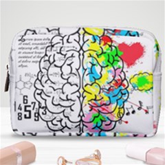 Brain Left Logic Language Science Make Up Pouch (medium) by pakminggu