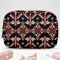 Vector Illustration Of Ukrainian Folk Seamless Pattern Ethnic Ornament Border Element Traditional Make Up Pouch (small) by pakminggu