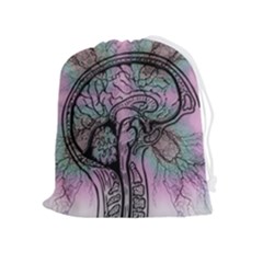 Tourette Syndrome Epilepsy Brain Drawstring Pouch (xl) by pakminggu