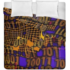 Binary Code Transformation Duvet Cover Double Side (king Size) by pakminggu