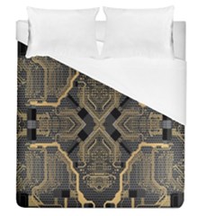 Brain Technology Data Digital Duvet Cover (queen Size) by pakminggu
