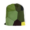 Mosaic Structure Background Tile Drawstring Pouch (2XL) View1