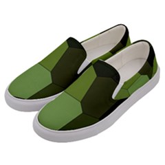 Mosaic Structure Background Tile Men s Canvas Slip Ons by danenraven