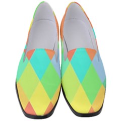Low Poly Triangles Women s Classic Loafer Heels by danenraven