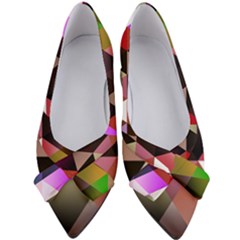 Abstract Geometric Triangles Shapes Women s Bow Heels by danenraven