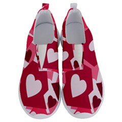Pink Hearts Pattern Love Shape No Lace Lightweight Shoes by danenraven