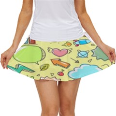 Cute Sketch Child Graphic Funny Women s Skort by danenraven