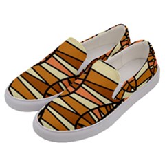 Autumn Leaf Mosaic Seamless Men s Canvas Slip Ons by danenraven