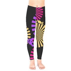 Seamless Halloween Day Of The Dead Kids  Classic Winter Leggings by danenraven