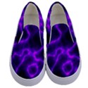 Purple Pattern Background Structure Kids  Canvas Slip Ons View1