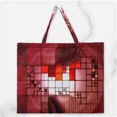 Pattern Structure Light Patterns Zipper Large Tote Bag by danenraven