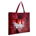Pattern Structure Light Patterns Zipper Large Tote Bag View2