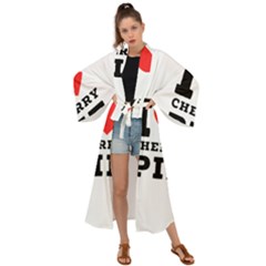 I Love Cherry Pie Maxi Kimono by ilovewhateva