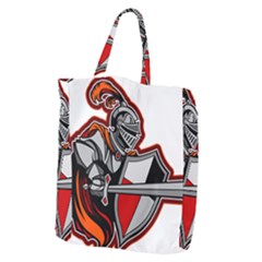 Knight Shield Sword Shield Fictional Character Giant Grocery Tote by danenraven