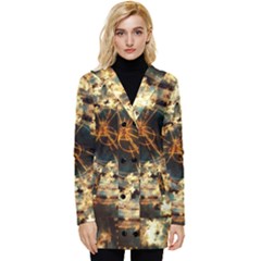 Science Fiction Background Fantasy Button Up Hooded Coat  by danenraven