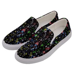 Illustration Universe Star Planet Men s Canvas Slip Ons by danenraven