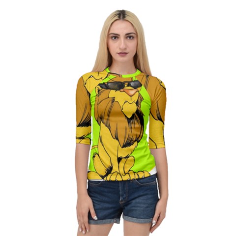 Lion Cartoon Parody Quarter Sleeve Raglan Tee by danenraven