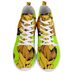 Lion Cartoon Parody Men s Lightweight High Top Sneakers by danenraven