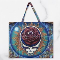 Grateful Dead Ahead Of Their Time Zipper Large Tote Bag by Mog4mog4